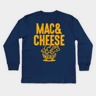 Mac and Cheese Please Kids Long Sleeve T-Shirt